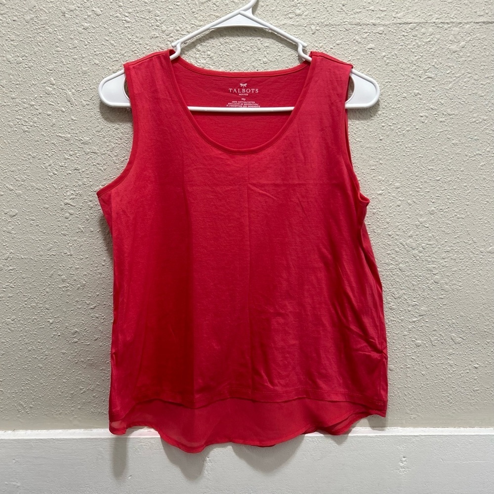 Talbots Coral Tank Top Petite Medium